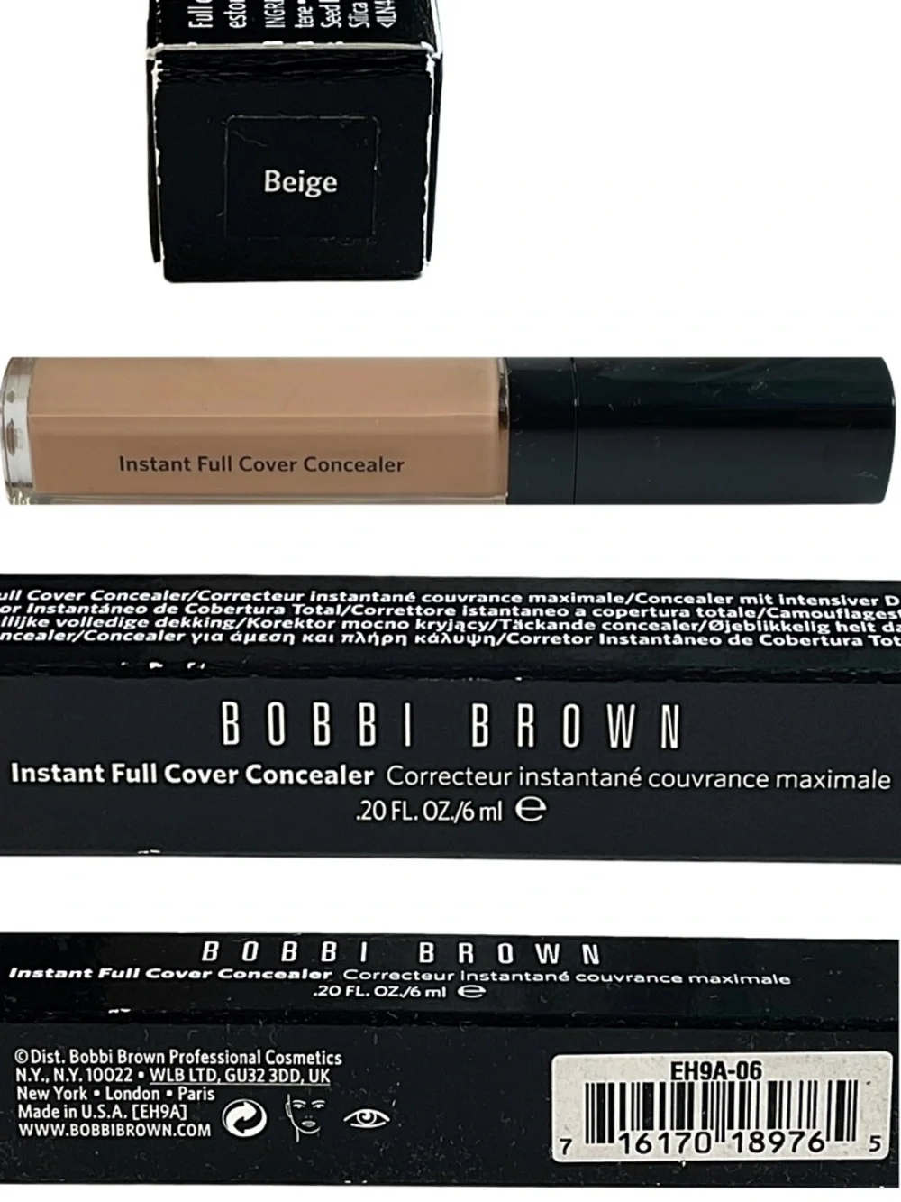 Bobbi Brown Instant Full Cover Concealer Beige 0.20 oz NIB